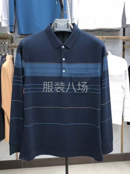 纯棉男装翻领长袖尾货-第2张图片
