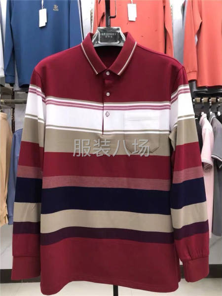 纯棉男装翻领长袖尾货-第4张图片