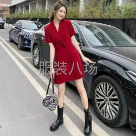 undefined - 女装设计感西装连衣裙 - 图2