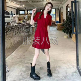 undefined - 女装设计感西装连衣裙 - 图1