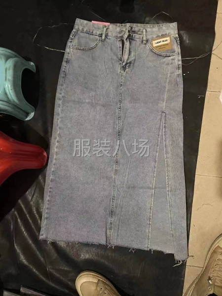 『女装.开衩牛仔裙』-第4张图片