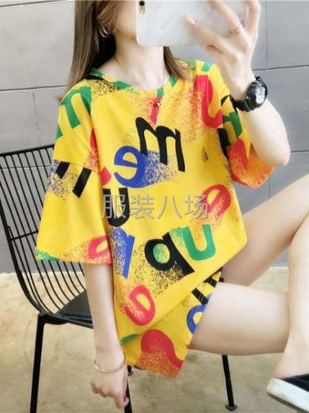 印花女装短袖多款靓货-第8张图片