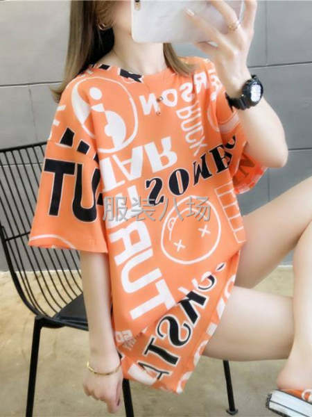 印花女装短袖多款靓货-第6张图片