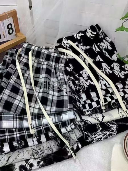 卡卡拉风裤夏款冰雪丝阔腿裤-第7张图片