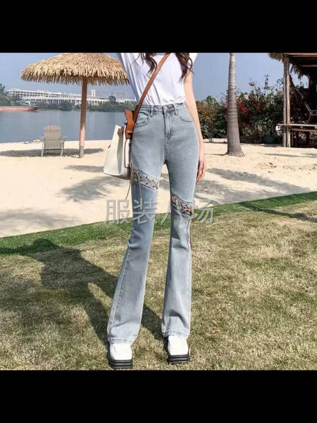 春秋新款设计感牛仔裤-第4张图片