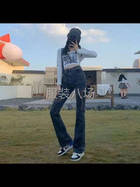 春秋新款设计感牛仔裤-第3张图片