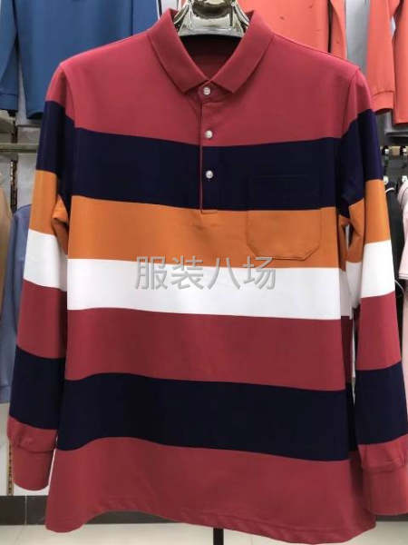纯棉男装翻领长袖尾货新款花型-第5张图片