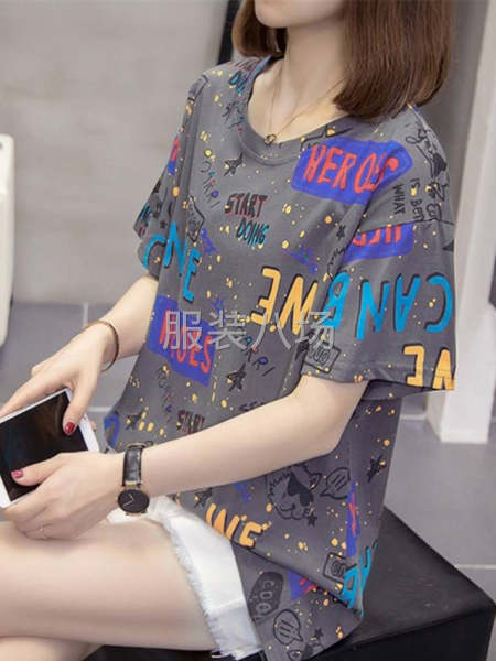 工厂新花型女短袖批发-第1张图片