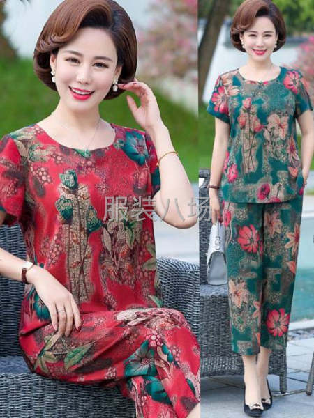 老年套装短袖夏天老人短袖套装-第5张图片
