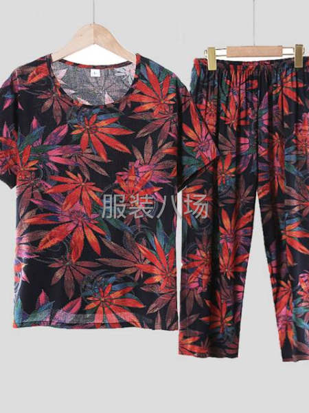 老年套装短袖夏天老人短袖套装-第1张图片