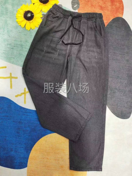 『男女装.牛仔裤』松紧腰-第3张图片