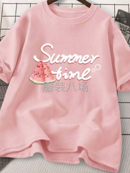 纯棉大版衫女短袖新款-第2张图片