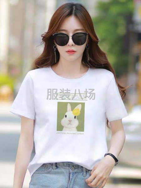 纯棉女士短袖尾货多款-第3张图片