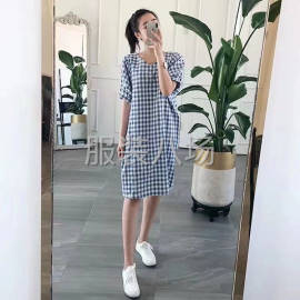 undefined - 『女装.韩版格子连衣裙』 - 图1
