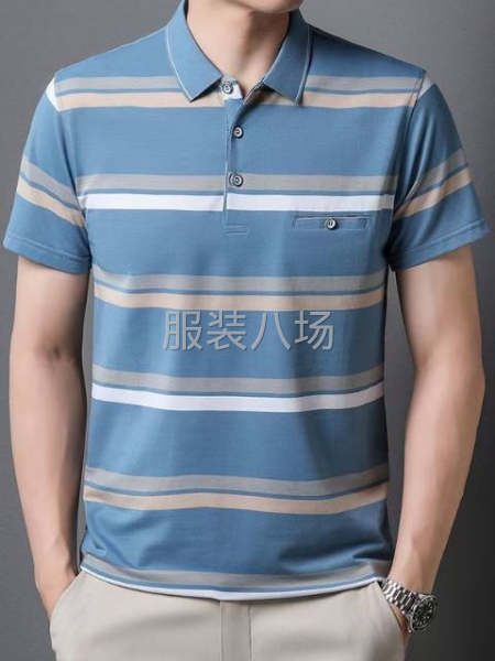 纯棉男士翻领短袖尾货处理-第1张图片