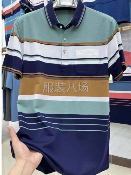 纯棉男士翻领短袖尾货处理-第5张图片