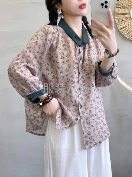 1万件女装/衬衫/棉麻外发-第1张图片