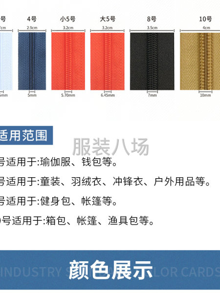 厂家直供，隐形拉链，尼龙拉链，防水拉链，树脂拉链，金属拉链-第2张图片