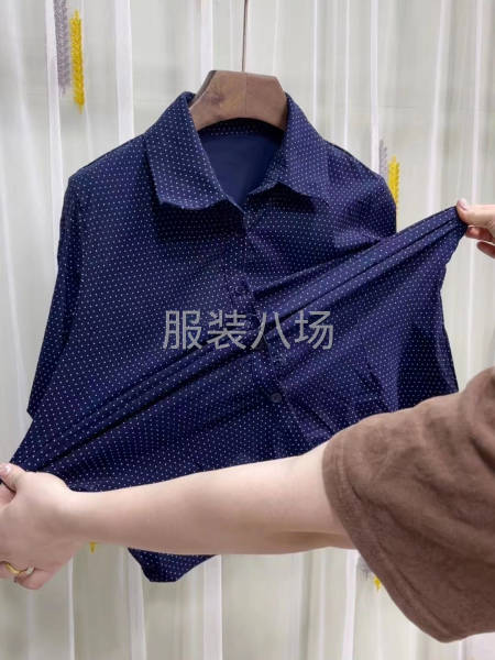 【女装】纯棉法式复古波点衬衫-第1张图片