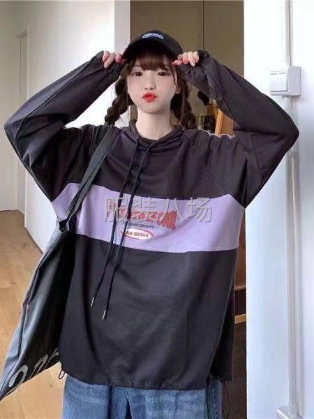 【女装】抽绳宽松版卫衣整款-第5张图片
