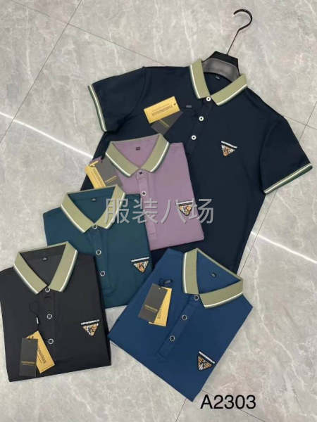 商務休閑短袖T恤特價正貨，庫存處理批發-第5張圖片