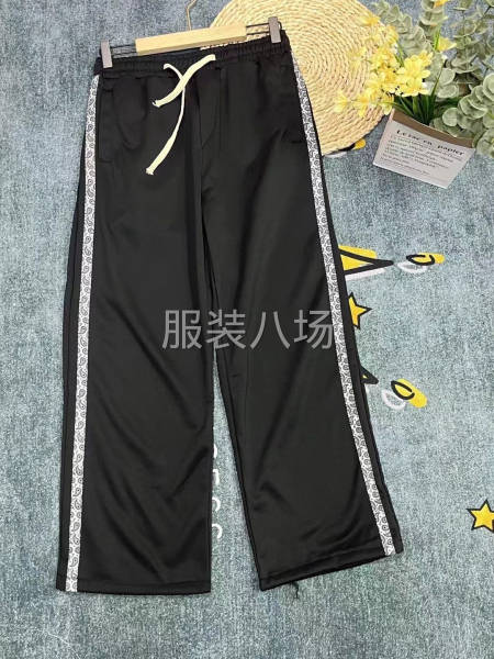 【男裝】花條紋直筒闊腿褲整款-第4張圖片