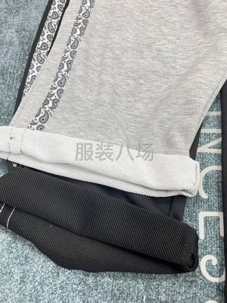 【男裝】花條紋直筒闊腿褲整款-第6張圖片