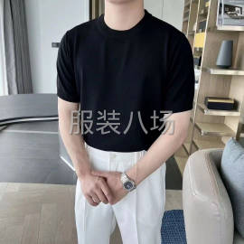 undefined - 【男装】针织T恤整款 简约百搭款 - 图1