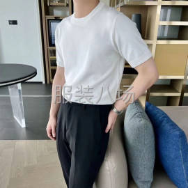 undefined - 【男装】针织T恤整款 简约百搭款 - 图5