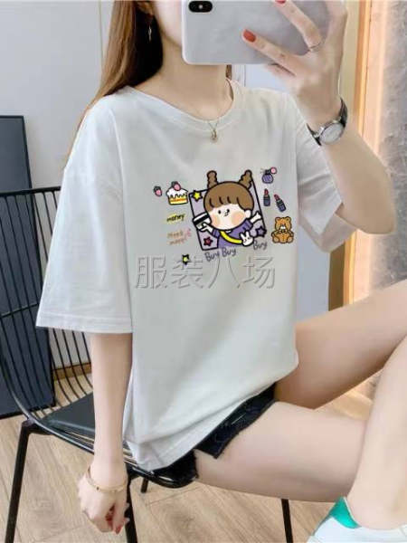 女短袖衫新款式纯棉-第5张图片