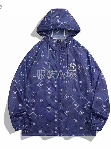 潮牌MLB满花连帽防晒衣 1300件左右，S-2XL码，只支-第2张图片