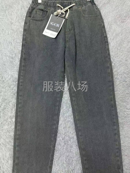 【男装】复古休闲宽松牛仔老爹裤单款单色-第1张图片
