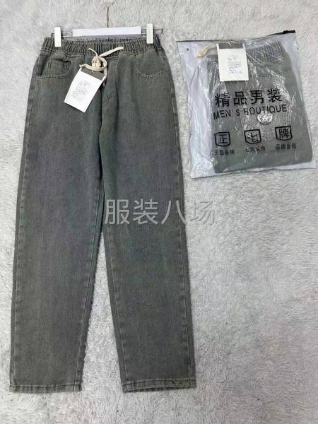 【男装】复古休闲宽松牛仔老爹裤单款单色-第6张图片