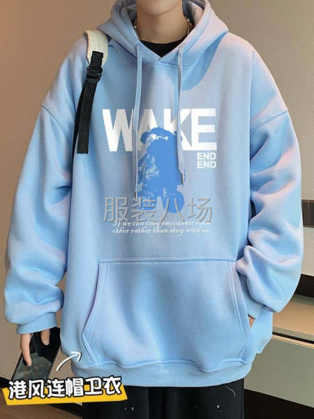 大版型新款连帽套头卫衣-第4张图片