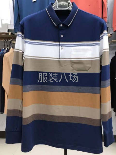 纯棉男士翻领长袖衫款式多多-第5张图片