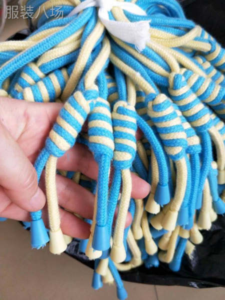 纯涤纯棉圆绳及扁绳，铜头，塑料头，硅胶头，注塑绳头，套管等-第4张图片