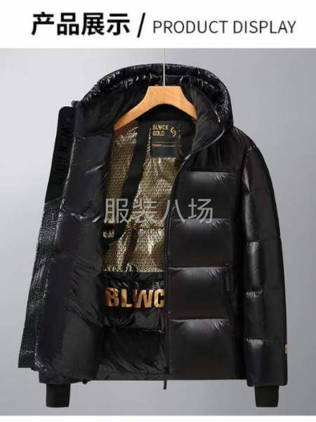 冬季爆款男女同款黑金羽绒服-第3张图片