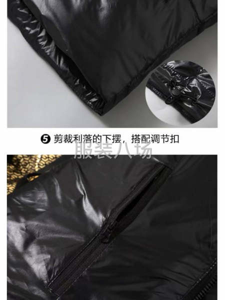 冬季爆款男女同款黑金羽绒服-第9张图片