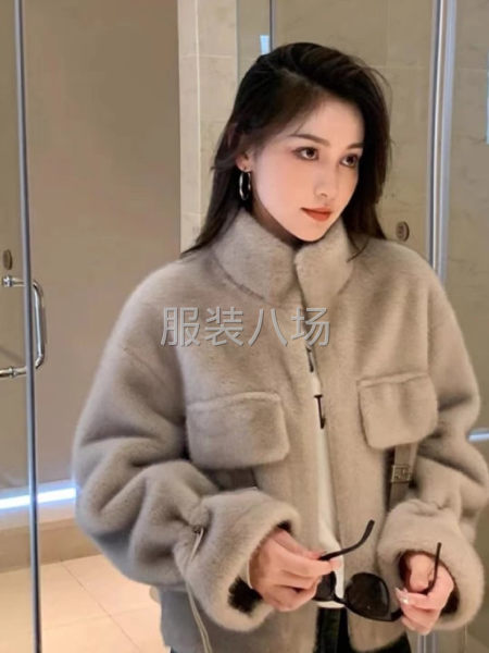 裘皮，仿皮毛一体，2023爆款供货-第1张图片