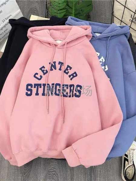 加绒连帽厚款女卫衣-第6张图片