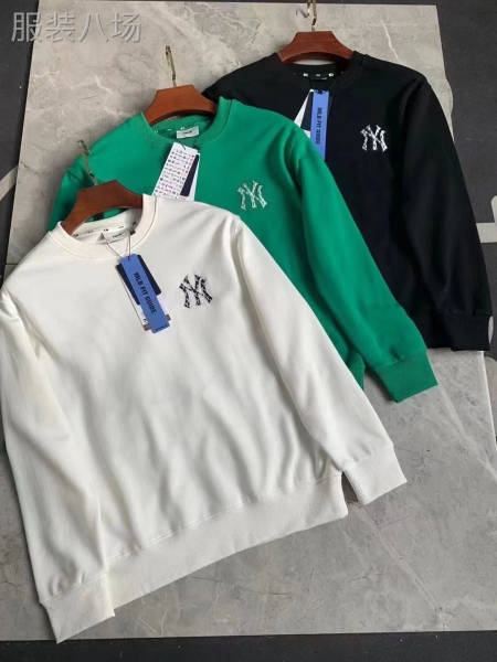 【男女装】 MLB专柜款卫衣 整款三色 纯棉大毛圈480克-第1张图片