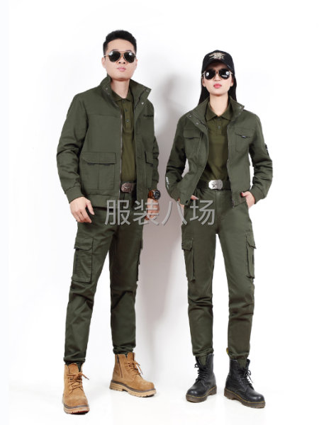 專業迷彩軍綠夾克褲子套裝，軍迷戶外品牌服飾供應鏈，男裝女裝童-第2張圖片