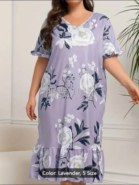 本厂生产薄料圆领睡衣休闲套装 和吊带裙，货原充足，工价合理，-第3张图片