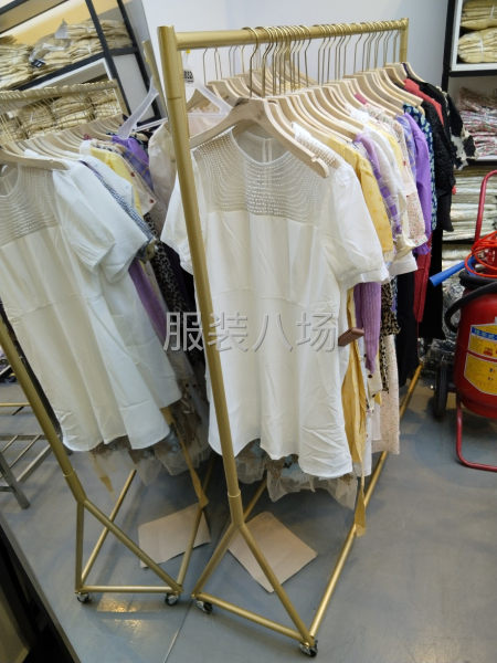 女裝衣架子落地服裝店專用展示架金色-第1張圖片