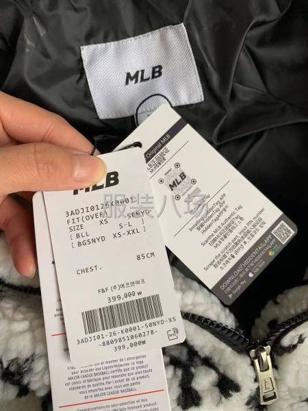 【男女装】 加厚型MLB羊羔毛外套 整款 细节品-第3张图片