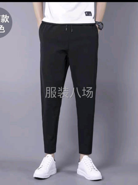 天絲哥弟面料，男裝休閑拉鏈褲-第1張圖片