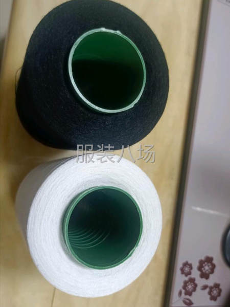 402黑白缝纫线针织线挎边码边平车手工制衣纺织家纺工业缝纫线-第4张图片