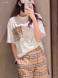 undefined - 批发圆领短袖T恤衫男女同款潮牌 - 图1