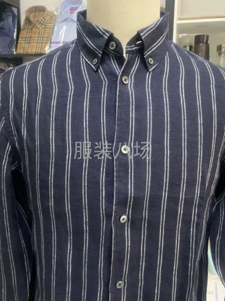 纯亚麻修身版长短袖都有-第2张图片
