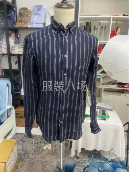 纯亚麻修身版长短袖都有-第3张图片